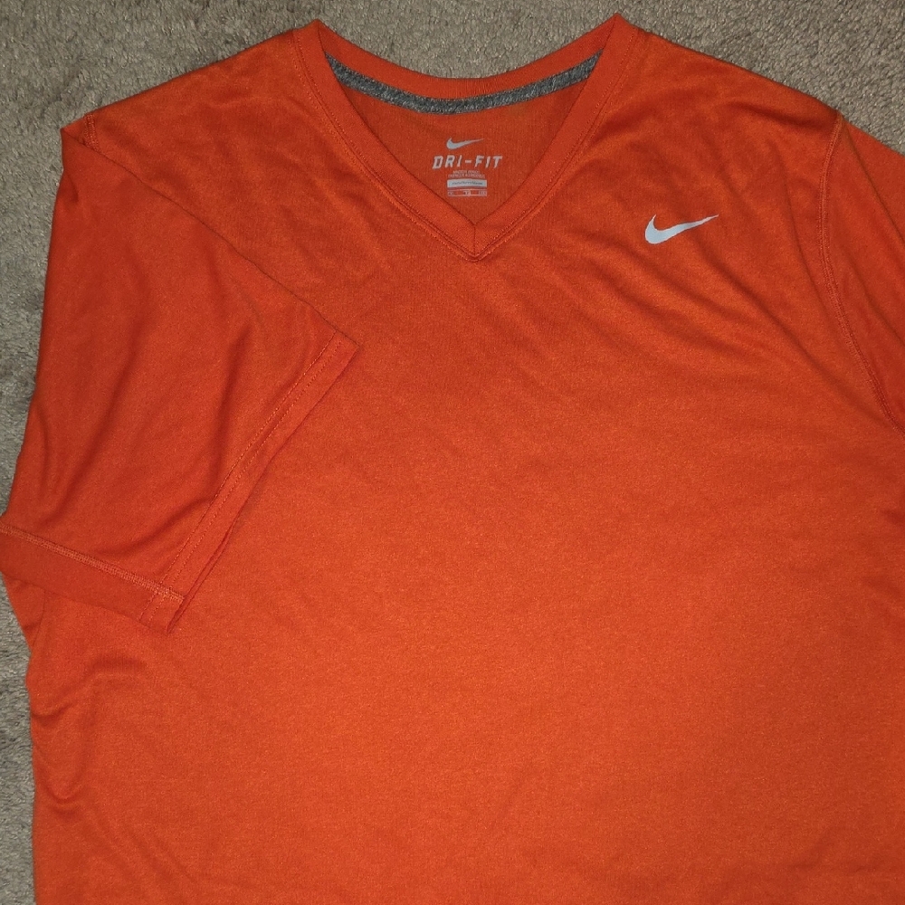 Nike Men's Vivid Orange Dri-FIT Tee